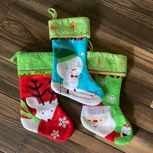 Set of 3 Christmas Stockings
